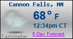 Weather Forecast for Cannon Falls, MN
