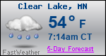Weather Forecast for Clear Lake, MN