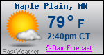 Weather Forecast for Maple Plain, MN