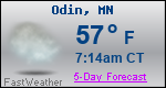 Weather Forecast for Odin, MN