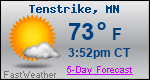 Weather Forecast for Tenstrike, MN