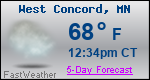 Weather Forecast for West Concord, MN