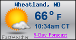 Weather Forecast for Wheatland, ND