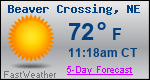 Weather Forecast for Beaver Crossing, NE