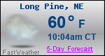Weather Forecast for Long Pine, NE