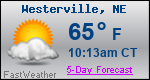 Weather Forecast for Westerville, NE