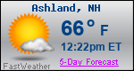 Weather Forecast for Ashland, NH