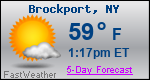Weather Forecast for Brockport, NY