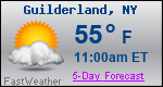 Weather Forecast for Guilderland, NY