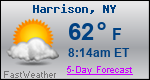 Weather Forecast for Harrison, NY