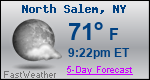 Weather Forecast for North Salem, NY