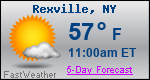 Weather Forecast for Rexville, NY