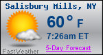 Weather Forecast for Salisbury Mills, NY