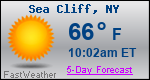 Weather Forecast for Sea Cliff, NY
