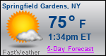 Weather Forecast for Springfield Gardens, NY