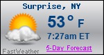 Weather Forecast for Surprise, NY