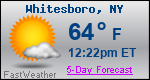 Weather Forecast for Whitesboro, NY