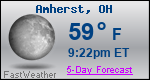 Weather Forecast for Amherst, OH
