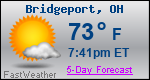 Weather Forecast for Bridgeport, OH
