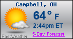 Weather Forecast for Campbell, OH