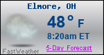 Weather Forecast for Elmore, OH
