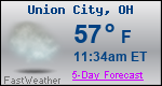 Weather Forecast for Union City, OH