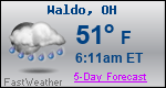 Weather Forecast for Waldo, OH