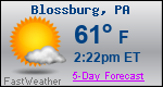 Weather Forecast for Blossburg, PA