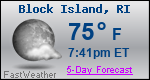 Weather Forecast for Block Island, RI