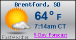 Weather Forecast for Brentford, SD