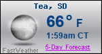 Weather Forecast for Tea, SD