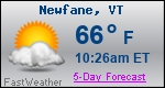 Weather Forecast for Newfane, VT