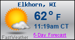 Weather Forecast for Elkhorn, WI