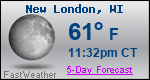 Weather Forecast for New London, WI