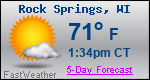 Weather Forecast for Rock Springs, WI