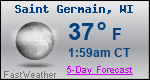 Weather Forecast for Saint Germain, WI
