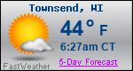 Weather Forecast for Townsend, WI