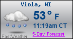 Weather Forecast for Viola, WI