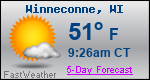 Weather Forecast for Winneconne, WI