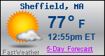 Weather Forecast for Sheffield, MA