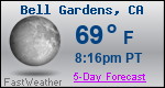 Weather Forecast for Bell Gardens, CA