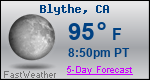 Weather Forecast for Blythe, CA