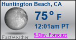 Weather Forecast for Huntington Beach, CA