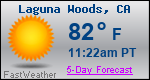 Weather Forecast for Laguna Woods, CA