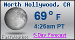 Weather Forecast for North Hollywood, CA