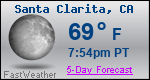 Weather Forecast for Santa Clarita, CA