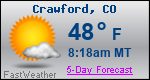 Weather Forecast for Crawford, CO