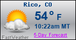 Weather Forecast for Rico, CO
