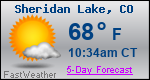 Weather Forecast for Sheridan Lake, CO