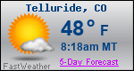 Weather Forecast for Telluride, CO